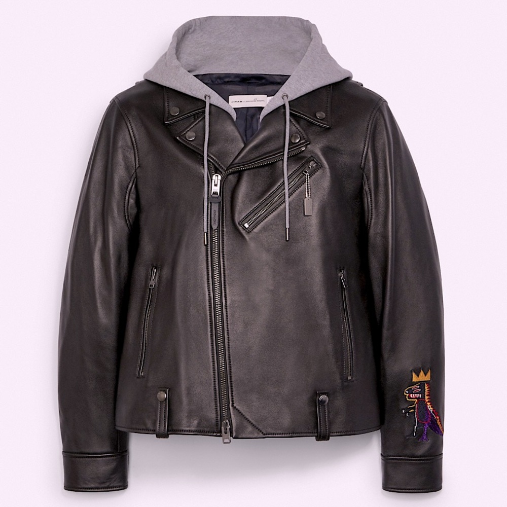 Coach x Jean Michel Basquiat Coach LIMITED EDITION Leather Jacket Black Small